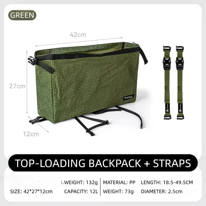 Sac à dos ultraléger avec couvercle supérieur
