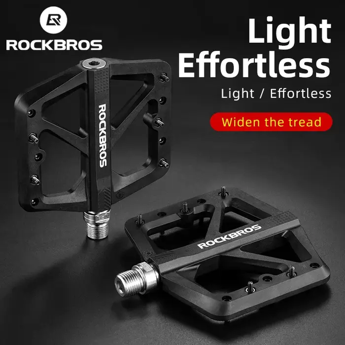 ROCKBROS pédales de vélo en Nylon DU portant ultra-léger montagne antidérapant pédales de vélo grand pied route vtt pédales accessoires de cyclisme