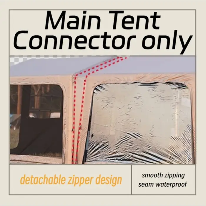 Système de tente pneumatique extensible : connectez plusieurs chambres, abri principal, configuratio