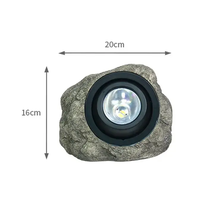 Lampe solaire d'extérieur créative en forme de pierre, lampe de pelouse, lampe de jardin, lampe de p