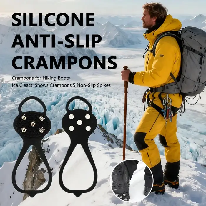 Chaussures antidérapantes à 5 clous pour Camping