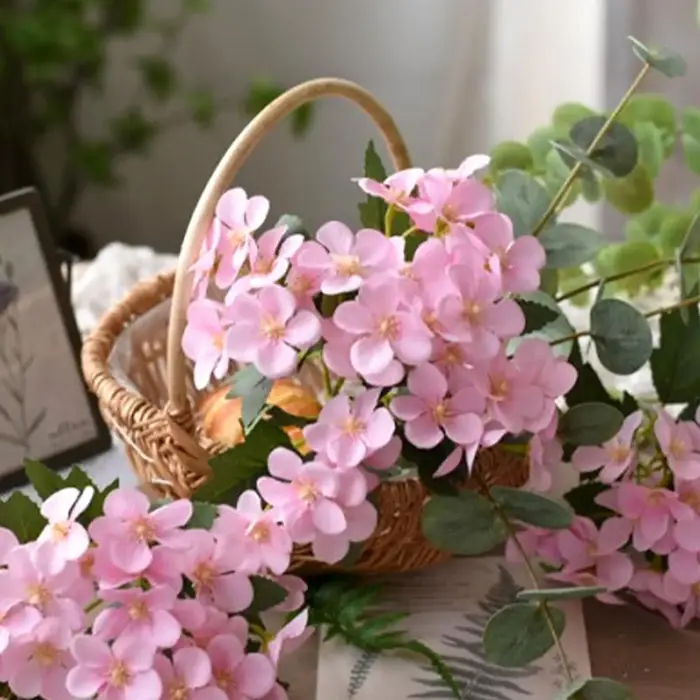 Panier de pique-nique en osier tissé avec poignée