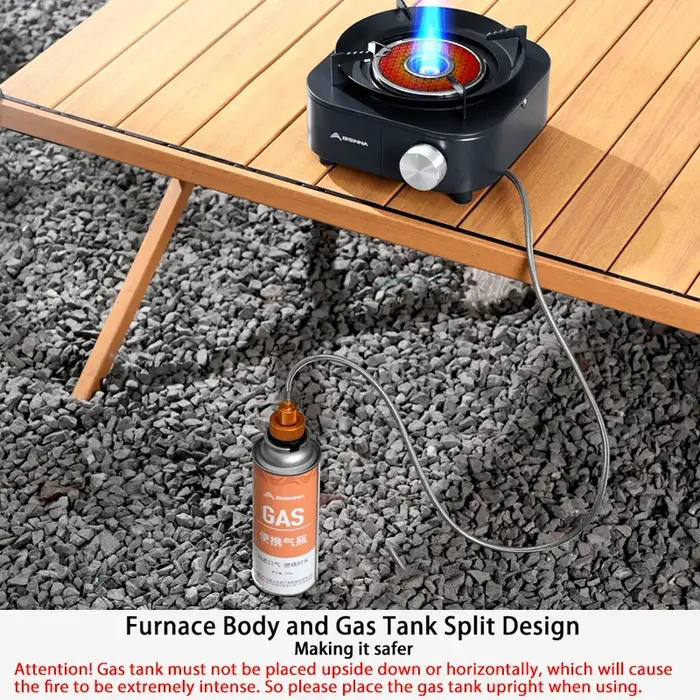BISINNA 4000W poêle infrarouge haute puissance brûleur à gaz léger Portable poêle de Type fendu four