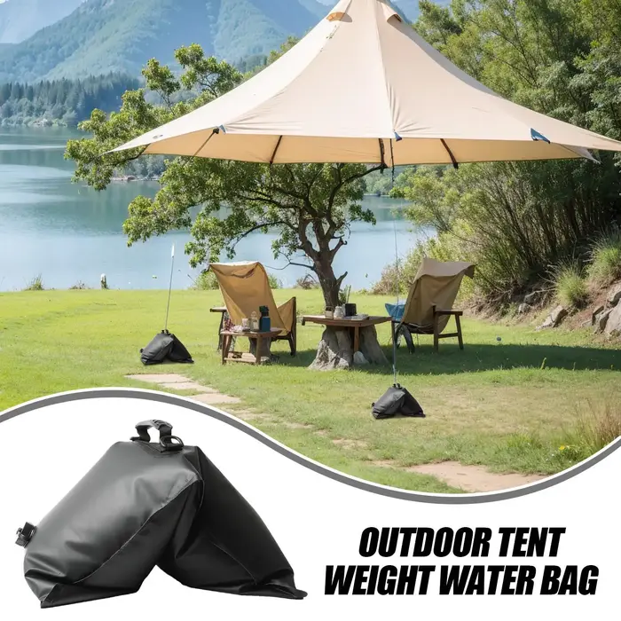 Sac lesté pliable avec poignée pour pieds de tente, stabilisateurs de base portables pour auvent extérieur, toile de fond de fête, plage
