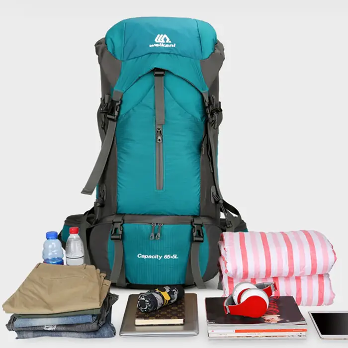 Sac à dos Extra Large 70L pour 3 à 5 jours, résistant à l'eau, pour escalade, Camping, voyage, avec housse de pluie