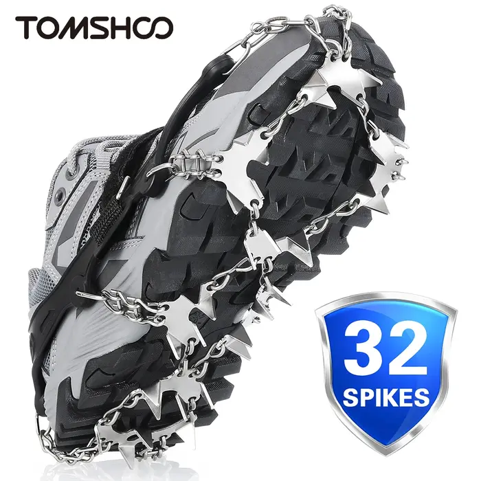 Tomshoo-32 Dents Ice Gripper Spike pour Chaussures