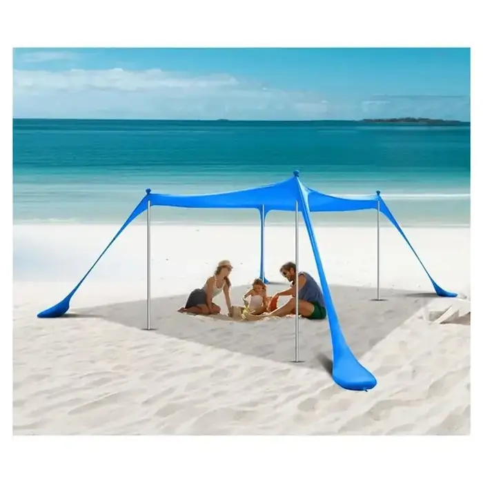 ABHS - Tente de plage, auvent de plage avec sacs de sable