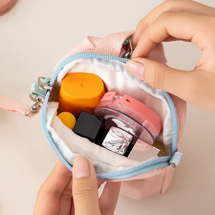 Sac de rangement compact pliable Macaron