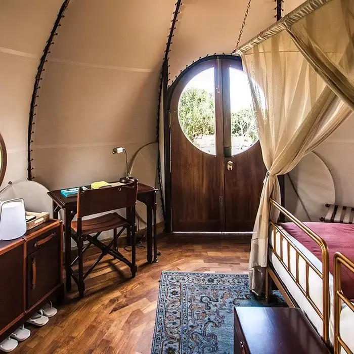 Tente Dôme Citrouille OME – Hôtel de Luxe Imperméable pour Glamping Safari en Plein Air