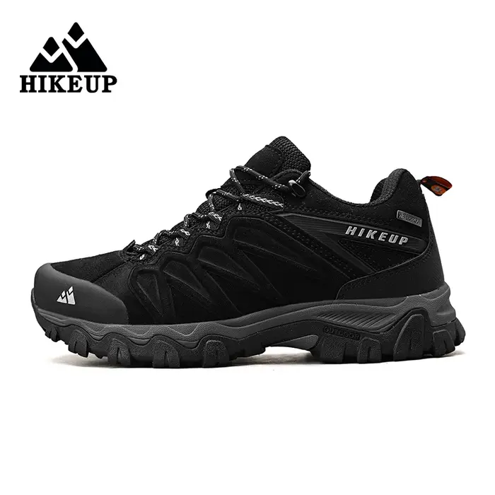 HIKEUP chaussures de randonnée en cuir de haute qualité Durable Sport de plein air hommes Trekking c