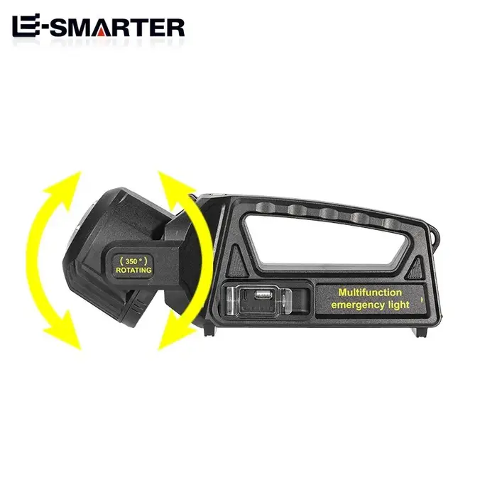 P50 Solaire De Charge Portable Puissant LED Lampe de Poche De Poche Projecteur USB Rechargeable Étan
