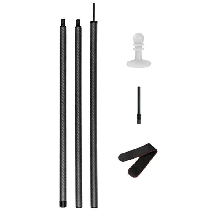 Poteaux de tente en fibre de carbone pour auvent de camping et abri de tente, pour un rangement et u