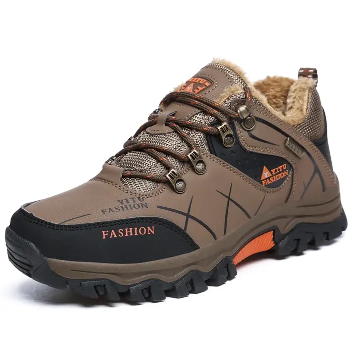 Chaussures de randonnée en daim et cuir pour hommes, baskets de Trekking en plein air, antidérapante