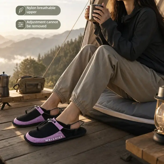 Chaussons de camping pour hommes et femmes, chaussures de camping ultralégères, antidérapantes, chaussures de voyage pratiques, séchage rapide pour le yoga, la randonnée en rivière, le lac et le kayak