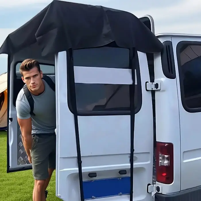 Housse de protection pour auvent de porte arrière de camping-car