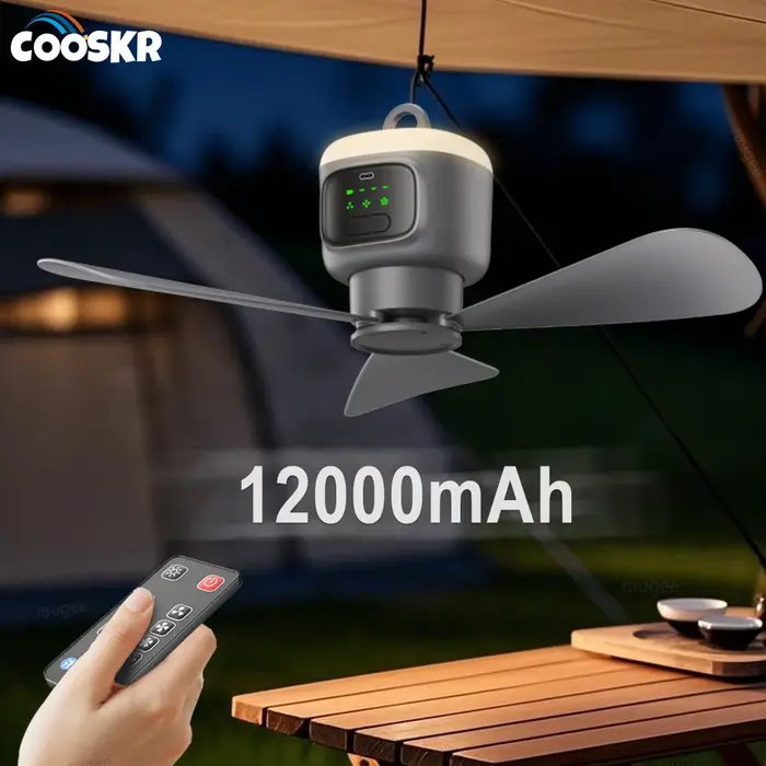 12000mAh ventilateurs de plafond portables ventilateur de Camping en plein Air tente circulateur d'air refroidisseur