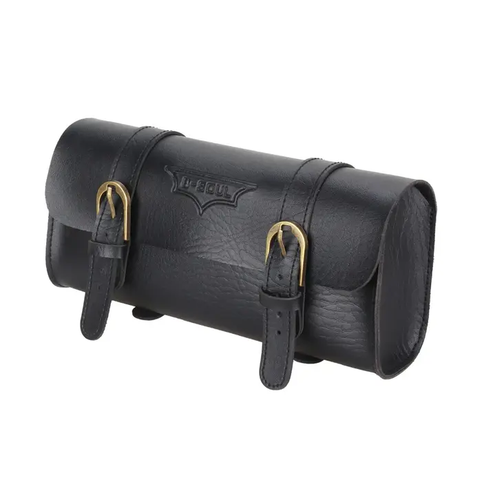 Sac de guidon de vélo en cuir vintage Sac de tube supérieur