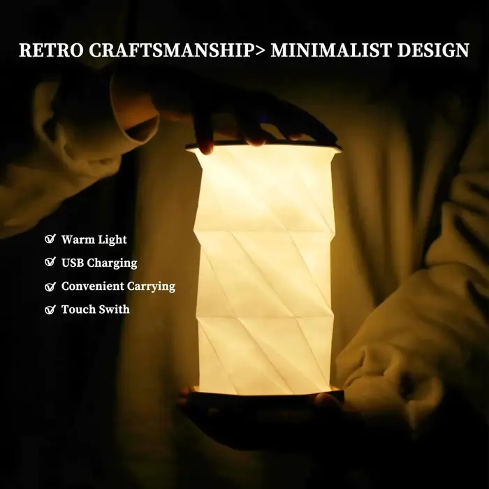 Lampe de table pliable portable d'extérieur