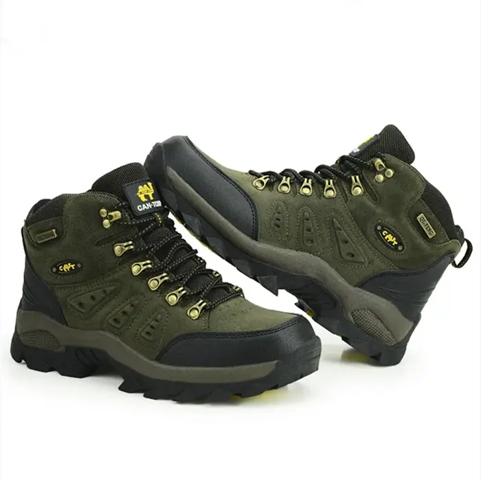 Grande taille 48 bottes de randonnée hommes été hiver en plein air fourrure chaude antidérapant mode