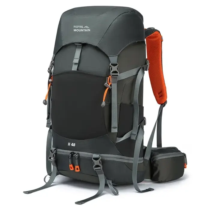 Sac à dos de camping 48L pour hommes, sac de voyage de grande capacité, sac à bandoulière pour Sport