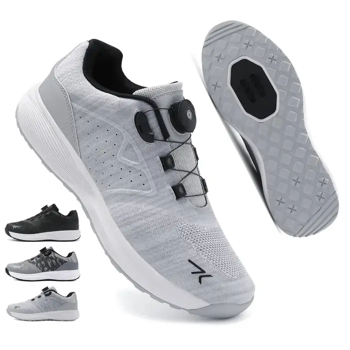 Baskets de cyclisme vtt hommes sport chaussures de vélo de saleté SPD pédale