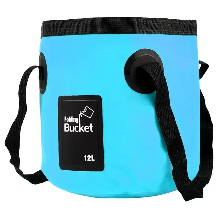 Seau d'eau pliable portable multifonctionnel pour le camping en plein air, sac de lavage, seau de lavage de voiture, évier pliable