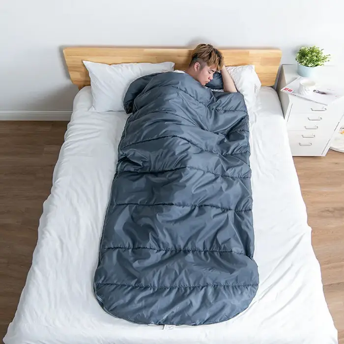 BISINNA grand Camping hiver sac de couchage léger ample sac élargi longue taille pour le repos des adultes en plein air randonnée voyage tourisem