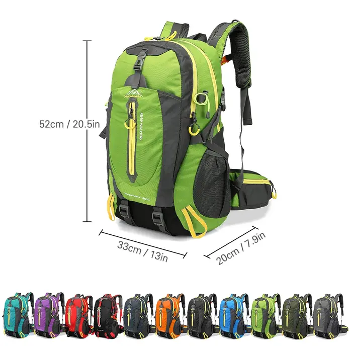 40L résistant à l'eau voyage sac à dos Camping randonnée ordinateur portable sac à dos Trekking escalade sacs à dos