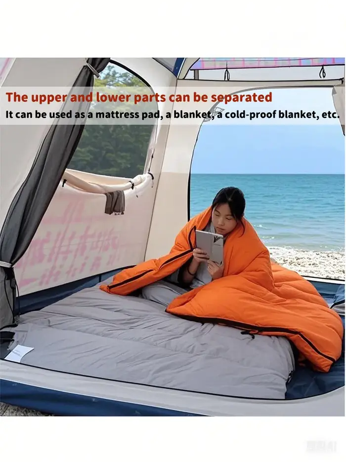 Camping en plein air, style momie