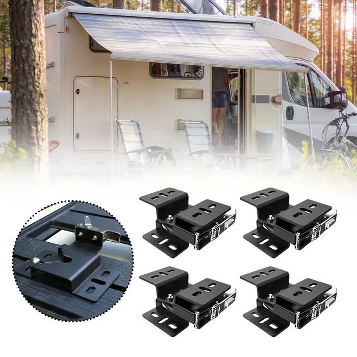 Supports de fixation de tente à dégagement rapide pour toit, 4 pièces, haute performance, portables, robustes, accessoires de remplacement pour activités de plein air