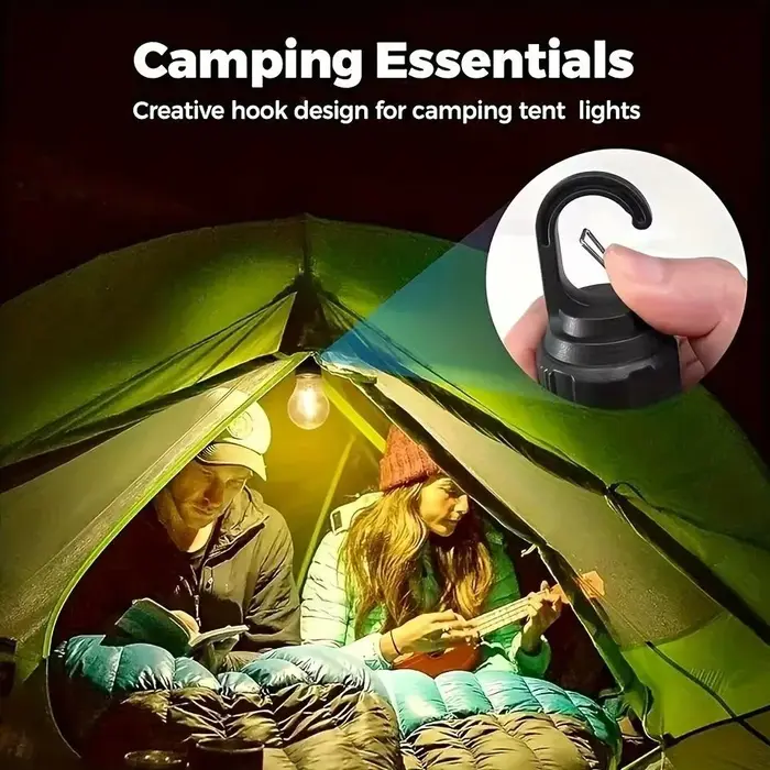 Ampoules LED rechargeables par USB pour l'extérieur, lumière d'urgence haute luminosité, lanterne portable pour le camping, la pêche, lumières de nuit