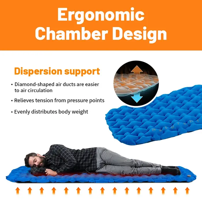 Naturerandonnée matelas gonflable matelas de Camping matelas d'air ultraléger coussin de couchage ex