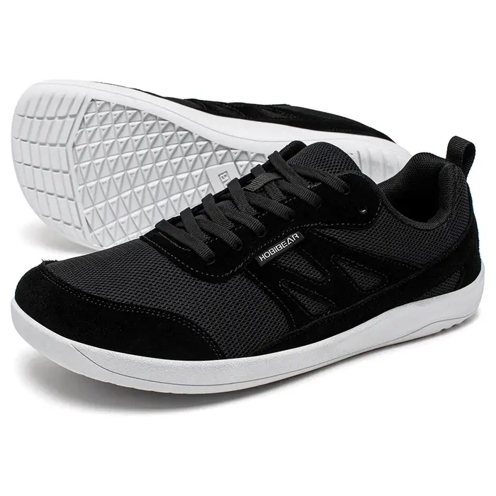 HOBIBEAR chaussures pieds nus pour femmes hommes zéro goutte large orteil boîte baskets minimaliste à lacets