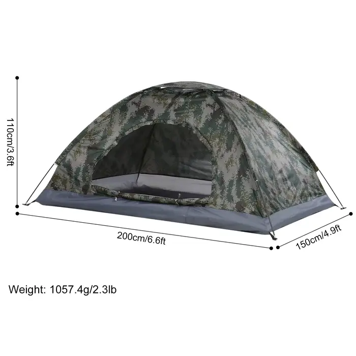 Tomshoo – tente de Camping ultralégère pour 1/2 personnes