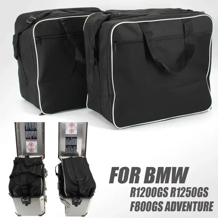R1200GS R1250GS LC ADV moto sac selle noir sacs intérieurs PVC bagages sacs pour BMW R1200GS LC Adv valise sac moto sac