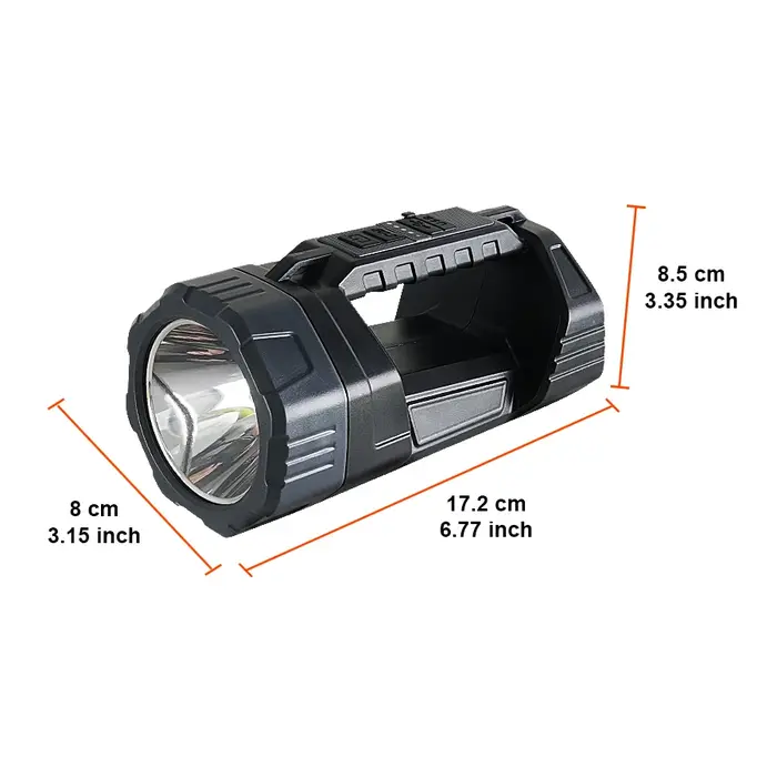 Lampe de poche solaire LED avec lumière latérale COB, Rechargeable Léger, Portable, multifonction, P