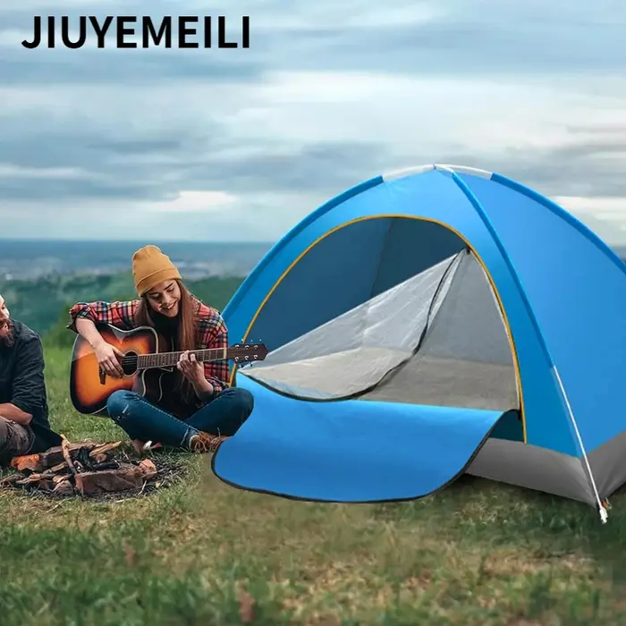 Tente pliante d'extérieur à ouverture rapide entièrement automatique, tente de camping pour 1-2 personnes, confortable, imperméable, résistante au soleil, portable