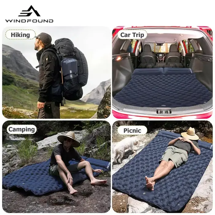 Matelas gonflable double pour le camping en plein air