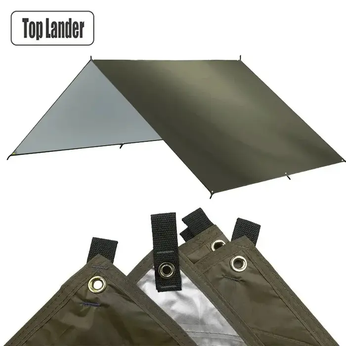 4x4m Auvent Imperméable de Jardin Ultraléger pour Camping en Plein Air
