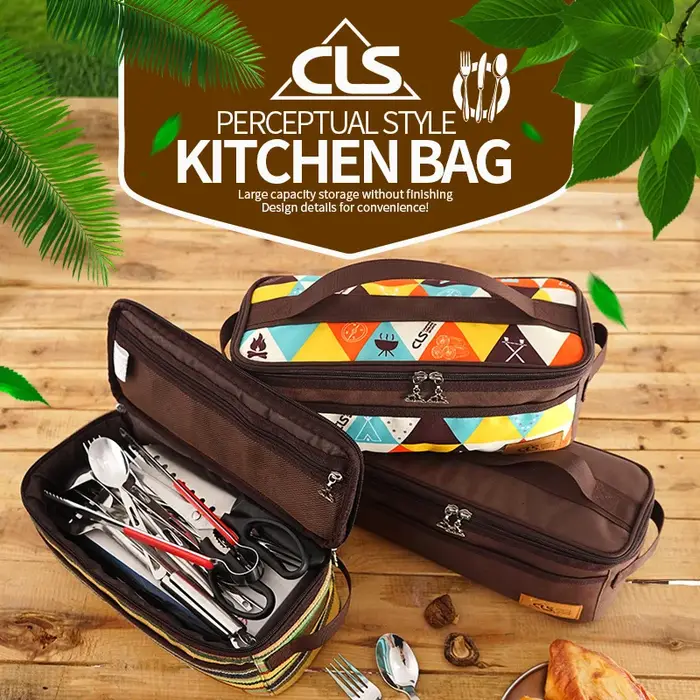 Sac de rangement d'ustensiles de cuisine de Camping en plein air