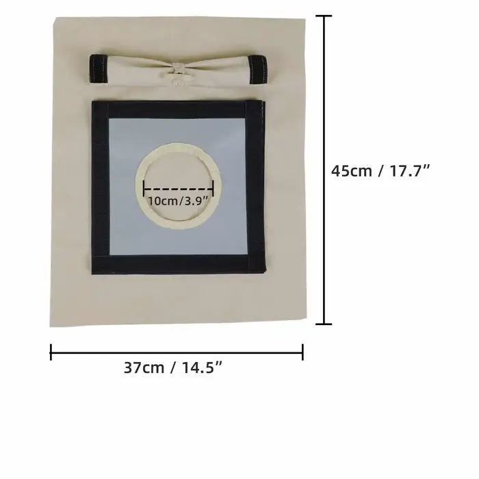 Kit de cric de poêle de tente à double couche avec rabat de pluie