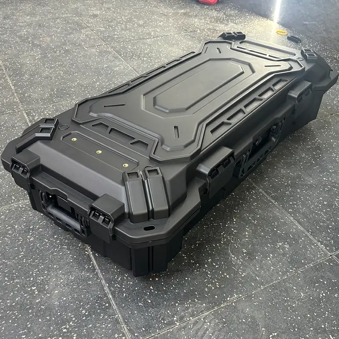 Boîte de tente de toit de voiture universelle noire 84L