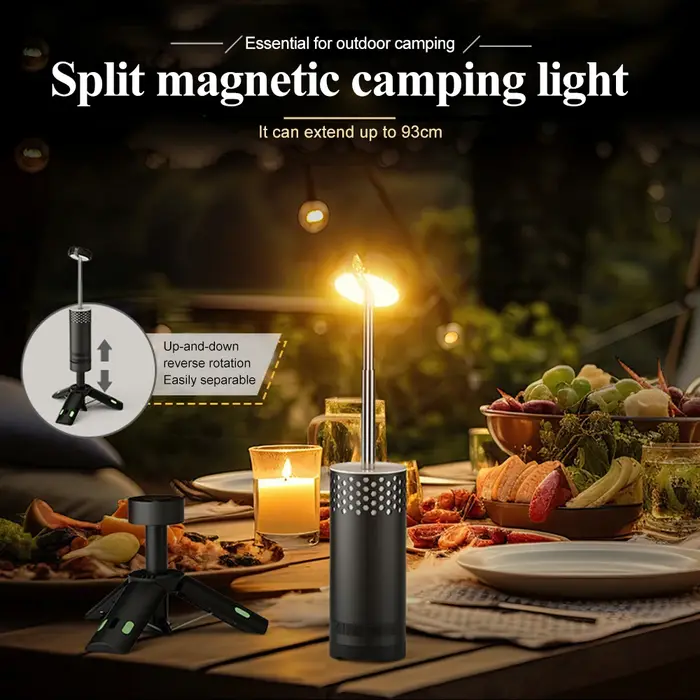 Lanterne de camping télescopique portable pliable magnétique