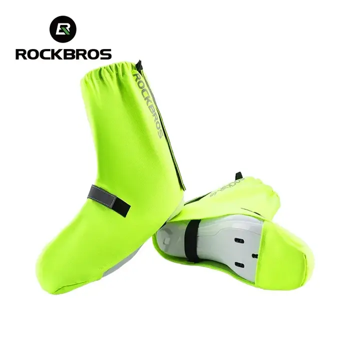 ROCKBROS-Couvre-chaussures de cyclisme imperméables, couvre-chaussures de course, couvre-chaussures de vélo de route VTT, coulée