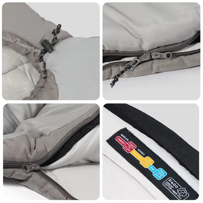 Naturehike Camping randonnée sac de couchage Portable automne hiver épaississement chaleur résistant au froid coton sac de couchage NH21MSD03