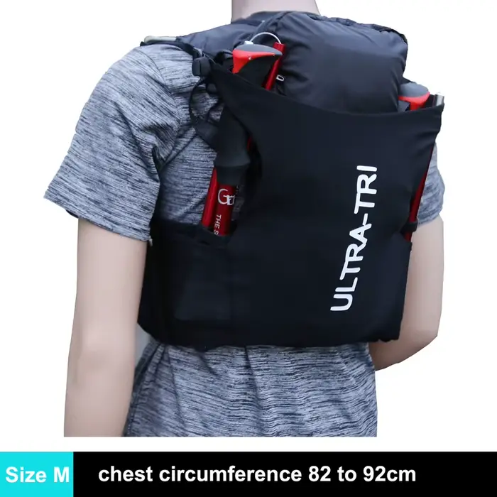 ULTRA-TRI 12L Trail Running Sac à dos Hydratation légère Outdoor Marathon Randonnée Trail Run glaBag