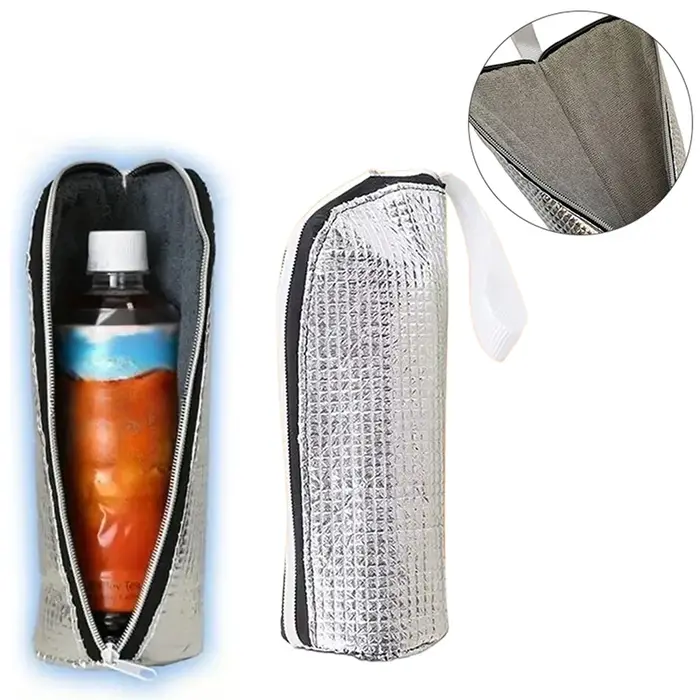 Housse pour bouteille d'eau, sac isotherme pour bouteille d'eau, pochette porte-boissons, sac isolant pour les voyages, les sorties de fitness