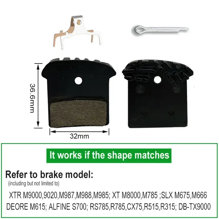 Plaquettes de frein de vélo pour SHIMANO DEORE XT SLX J03a J02a J04C avec ailettes de refroidissemen
