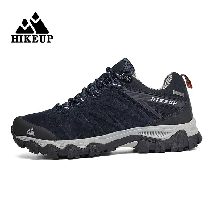HIKEUP-Chaussures de Randonnée en Cuir Durables pour Homme, Baskets de dehors en Plein Air, de Trekk