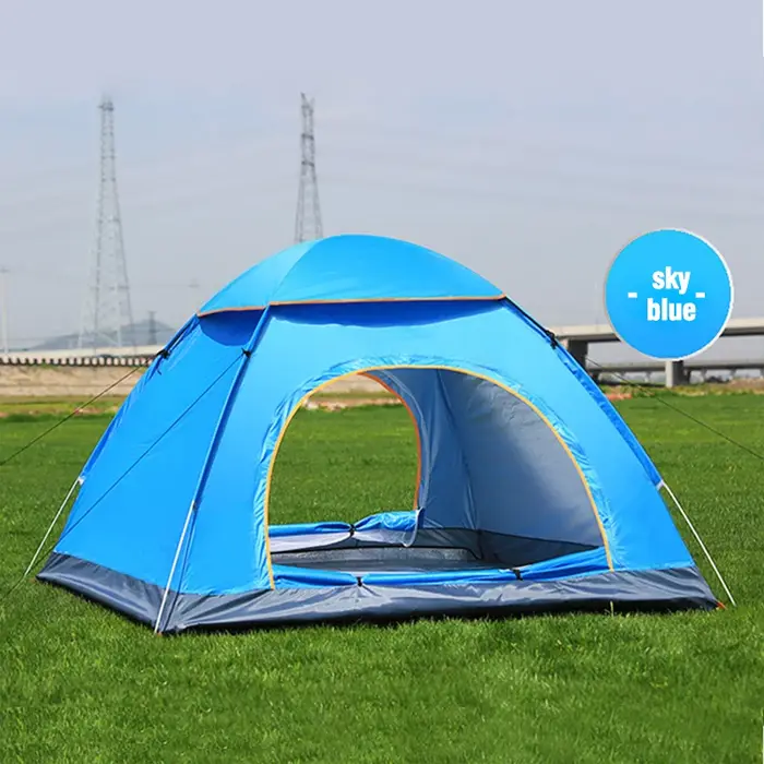 Tente pour 1/2 personne pour le camping, la randonnée et le vélo en plein air - Comprend un tapis de